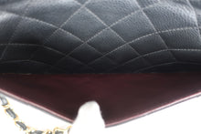 画像をギャラリービューアに読み込む, CHANEL/シャネル 中マトラッセＷフラップＷチェーンショルダーバッグ キャビアスキン ブラック/ゴールド金具 ショルダーバッグ 800100006
