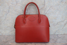 将图片加载到图库查看器，HERMES BOLIDE 35 Box carf leather Brique 〇Y刻印 Shoulder bag 600080215
