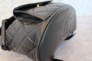 CHANEL/シャネル マトラッセチェーンリュック ラムスキン ブラック/ゴールド金具 リュック 700090168