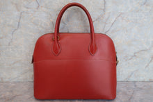 将图片加载到图库查看器，HERMES BOLIDE 35 Box carf leather Brique 〇Y刻印 Shoulder bag 600080215
