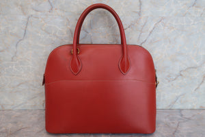 HERMES BOLIDE 35 Box carf leather Brique 〇Y刻印 Shoulder bag 600080215