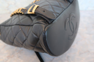 CHANEL/シャネル マトラッセチェーンリュック ラムスキン ブラック/ゴールド金具 リュック 700090168
