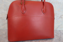 将图片加载到图库查看器，HERMES BOLIDE 35 Box carf leather Brique 〇Y刻印 Shoulder bag 600080215
