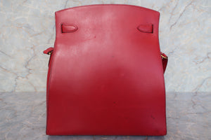 HERMES KELLY SPORT GM Box carf leather Rouge vif 〇X刻印 Shoulder bag 600100135