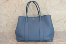 将图片加载到图库查看器，HERMES GARDEN PARTY PM Negonda leather Blue brighton X刻印 Tote bag 600070077
