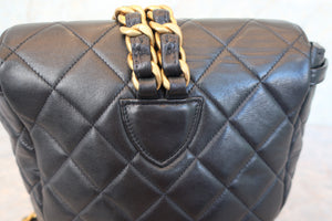 CHANEL/シャネル マトラッセチェーンリュック ラムスキン ブラック/ゴールド金具 リュック 700090168