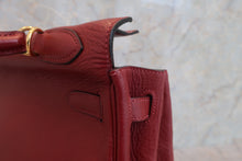 将图片加载到图库查看器，HERMES KELLY 32 Clemence leather Rouge H □F刻印 Shoulder bag 600090228
