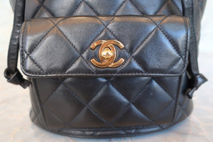 CHANEL/シャネル マトラッセチェーンリュック ラムスキン ブラック/ゴールド金具 リュック 700090168