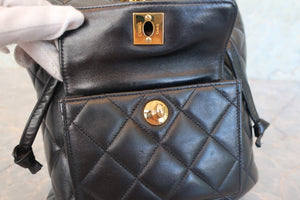 CHANEL/シャネル マトラッセチェーンリュック ラムスキン ブラック/ゴールド金具 リュック 700090168