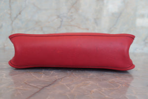 HERMES VESPA PM Graine Couchevel leather Rouge vif □A Engraving Shoulder bag 700080107