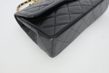 画像をギャラリービューアに読み込む, CHANEL/シャネル パリ限定マトラッセダブルフラップチェーンショルダーバッグ ラムスキン ブラック/ゴールド金具 ショルダーバッグ 800100050
