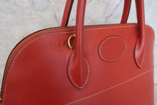 将图片加载到图库查看器，HERMES BOLIDE 35 Box carf leather Brique 〇Y刻印 Shoulder bag 600080215
