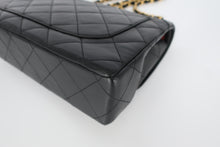 画像をギャラリービューアに読み込む, CHANEL/シャネル パリ限定マトラッセダブルフラップチェーンショルダーバッグ ラムスキン ブラック/ゴールド金具 ショルダーバッグ 800100050
