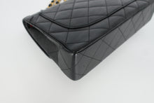 画像をギャラリービューアに読み込む, CHANEL/シャネル パリ限定マトラッセダブルフラップチェーンショルダーバッグ ラムスキン ブラック/ゴールド金具 ショルダーバッグ 800100050
