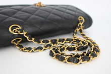 画像をギャラリービューアに読み込む, CHANEL/シャネル パリ限定マトラッセダブルフラップチェーンショルダーバッグ ラムスキン ブラック/ゴールド金具 ショルダーバッグ 800100050
