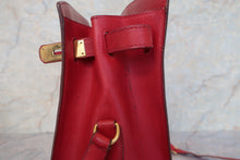 将图片加载到图库查看器，HERMES KELLY SPORT GM Box carf leather Rouge vif 〇X刻印 Shoulder bag 600100135
