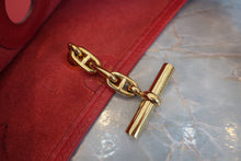 Load image into Gallery viewer, HERMES VESPA PM Graine Couchevel leather Rouge vif □A Engraving Shoulder bag 700080107

