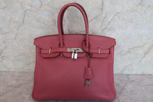 将图片加载到图库查看器，HERMES BIRKIN 35 Clemence leather Bois de rose □N刻印 Hand bag 600080216
