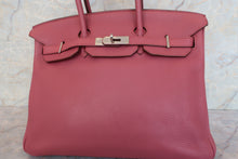 将图片加载到图库查看器，HERMES BIRKIN 35 Clemence leather Bois de rose □N刻印 Hand bag 600080216
