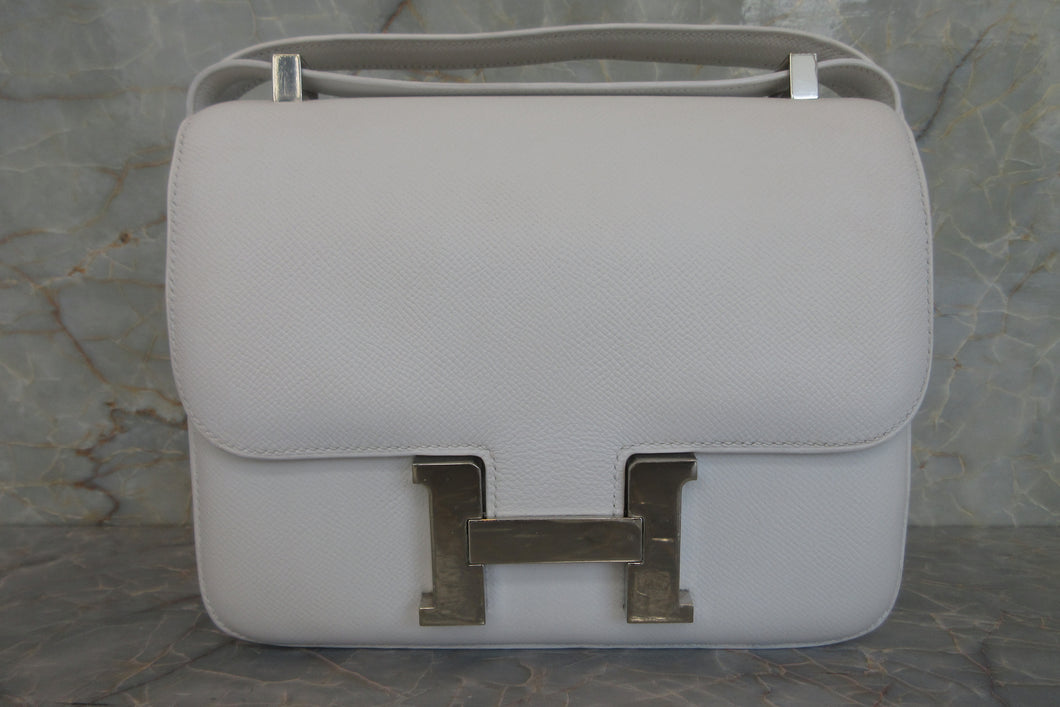 HERMES／エルメス コンスタンス3 24 ヴォーエプソン ホワイト □R刻印 ショルダーバッグ 700020052