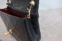 将图片加载到图库查看器，CHANEL/香奈儿 迷你CF 单盖 链条包 羊皮 Black/Gold hadware(黑色/金色金属) 肩背包 800050135
