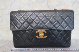 CHANEL Medium Matelasse Single flap chain shoulder bag Lambskin Black/Gold hadware Shoulder bag 600100209