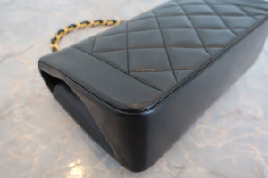 CHANEL/シャネル ダイアナマトラッセチェーンショルダーバッグ ラムスキン ブラック/ゴールド金具 ショルダーバッグ 700090189