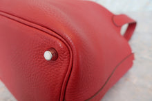 Load image into Gallery viewer, HERMES PICOTIN LOCK PM Clemence leather Rouge garance □O Engraving Hand bag 700010010
