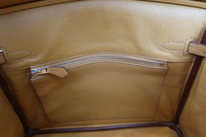 HERMES／エルメス バーキン25 オーストリッチ ナチュラル □N刻印 ハンドバッグ 700040126