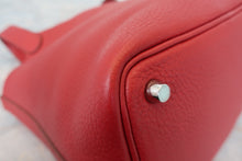 Load image into Gallery viewer, HERMES PICOTIN LOCK PM Clemence leather Rouge garance □O Engraving Hand bag 700010010
