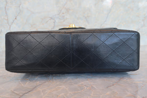 CHANEL/シャネル 中マトラッセシングルフラップチェーンショルダーバッグ ラムスキン ブラック/ゴールド金具 ショルダーバッグ 700080160