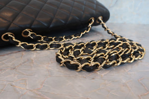 CHANEL/シャネル 中マトラッセシングルフラップチェーンショルダーバッグ ラムスキン ブラック/ゴールド金具 ショルダーバッグ 700070123