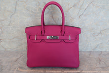 Load image into Gallery viewer, HERMES BIRKIN 30 Togo leather Rose purple A Engraving Hand bag 600030105
