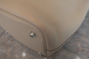 HERMES／エルメス ピコタンロックＭＭ トリヨンクレマンス クレ C刻印 ハンドバッグ 600070073