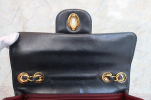 CHANEL/シャネル 中マトラッセシングルフラップチェーンショルダーバッグ ラムスキン ブラック/ゴールド金具 ショルダーバッグ 700080160