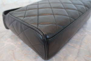 CHANEL/シャネル マトラッセショルダーバッグ ラムスキン ブラック/ゴールド金具 ショルダーバッグ 700090233