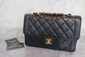 CHANEL/シャネル マトラッセチェーンショルダーバッグ ラムスキン ブラック/ゴールド金具 ショルダーバッグ 600100224