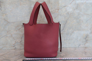HERMES／エルメス ピコタンロックＰＭ トリヨンクレマンス ローズウッド □O刻印 ハンドバッグ 700040211