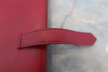 将图片加载到图库查看器，HERMES Bearn Soufflet Epsom leather Rouge garance □R刻印 Wallet 600040113
