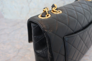 CHANEL/シャネル 中マトラッセシングルフラップチェーンショルダーバッグ ラムスキン ブラック/ゴールド金具 ショルダーバッグ 700080154
