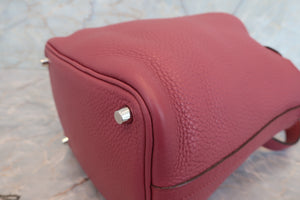 HERMES／エルメス ピコタンロックＰＭ トリヨンクレマンス ローズウッド □O刻印 ハンドバッグ 700040211