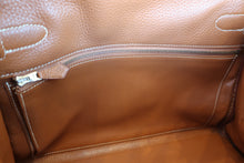 将图片加载到图库查看器，HERMES KELLY 32 Clemence leather Gold □C刻印 Hand bag 600080196
