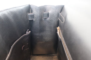 HERMES KELLY 32 Box carf leather Black Hand bag 700070105