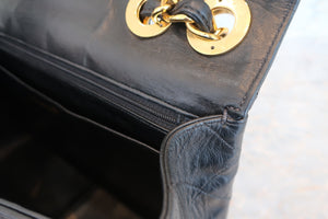 CHANEL/シャネル 中マトラッセシングルフラップチェーンショルダーバッグ ラムスキン ブラック/ゴールド金具 ショルダーバッグ 700080154