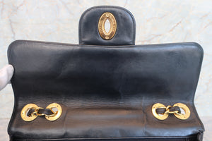 CHANEL/シャネル 中マトラッセシングルフラップチェーンショルダーバッグ ラムスキン ブラック/ゴールド金具 ショルダーバッグ 700080154