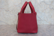 将图片加载到图库查看器，HERMES PICOTIN LOCK PM Clemence leather Clemence leather □O刻印 Hand bag 800020269
