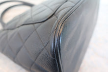 画像をギャラリービューアに読み込む, CHANEL/シャネル 復刻トート キャビアスキン ブラック/シルバー金具 トートバッグ 800010031
