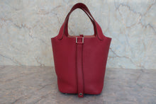 将图片加载到图库查看器，HERMES PICOTIN LOCK PM Clemence leather Clemence leather □O刻印 Hand bag 800020269
