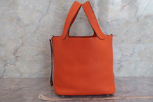 Load image into Gallery viewer, HERMES PICOTIN LOCK PM Clemence leather Feu T Engraving Hand bag 600070083
