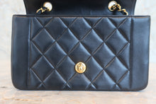 画像をギャラリービューアに読み込む, CHANEL/シャネル ダイアナマトラッセチェーンショルダーバッグ ラムスキン ブラック/ゴールド金具 ショルダーバッグ 800040033
